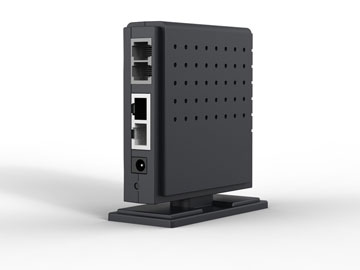 gateway FXS e PSTN preta vista lado